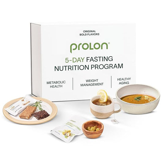 Prolon 5 Day Fasting Kit | Fasting Program for Women & Men | Developed to Not Break Your Fast | Low Calorie Pre Made Meals & Snacks | Plant Based Ingredients for Diet Support | Original: Bold Flavors