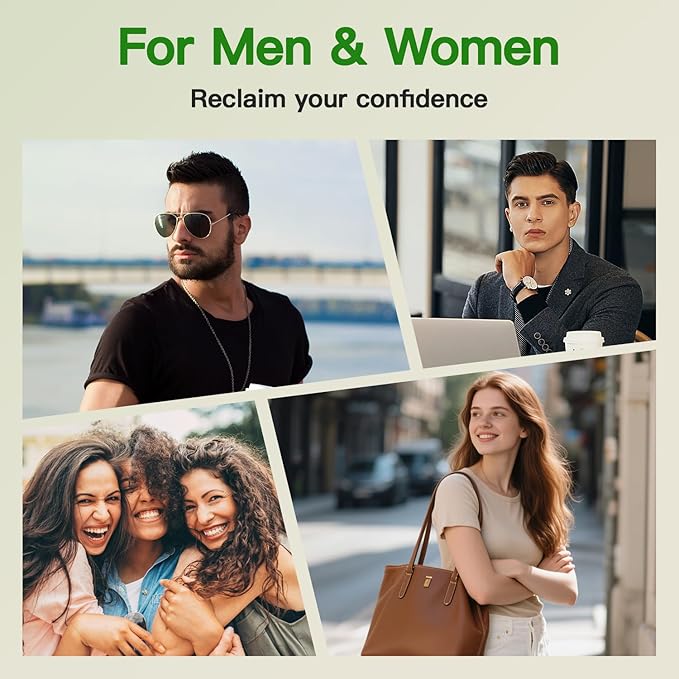 Hair Building Fibers 77.5g, USTAR 5 in 1 Hair Fibers for Thinning Hair with Holding Spray for Instantly Thicker, Fuller Look, Styling Hair Powder for Men & Women (Medium Brown)