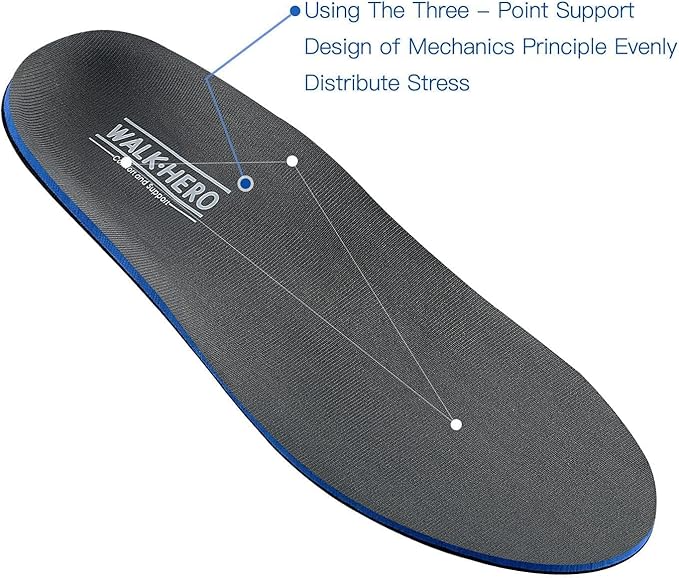 Plantar Fasciitis Feet Insoles Arch Supports Orthotics Inserts Relieve Flat Feet, High Arch (Mens 9-9 1/2 | Womens 11-11 1/2)