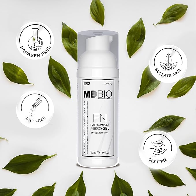 MDPLUS BIO Hair Complex Meso FN Gel – Revitalizes Hair Roots and Supports Hair Growth, Free from SLES, ALS, Parabens, and Harmful Chemicals for Safe Hair Care