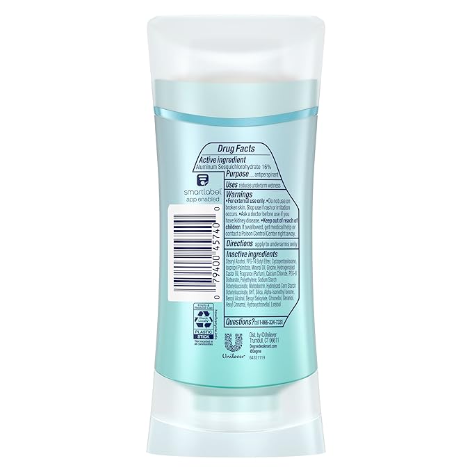 Degree Advanced Protection Antiperspirant Deodorant White Flowers & Lychee for 72-Hour Sweat & Odor Control for Women, with Body Heat Activated Technology, 2.6 oz