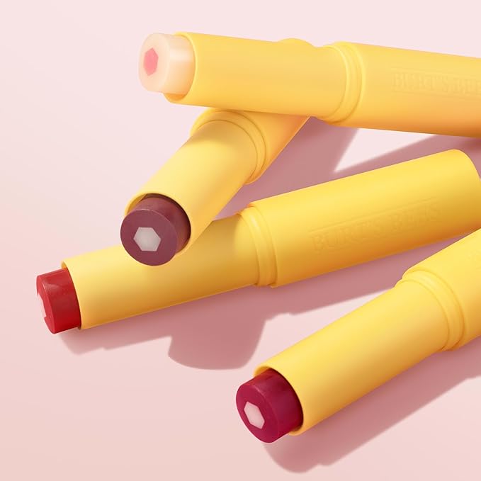 Burt's Bees Boosted Lip Balm Sheer Plus; Vitamin Lip Balm, Nourishing Vitamin C, E, and F Core; 24 Hour Moisture; Tint Free, Semi Glossy Finish; 100% Natural Origin; 1 Tube; 0.16 Oz. (Pack of 2)