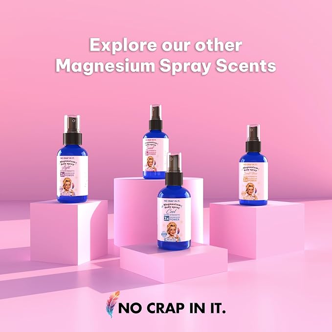 No Crap In It Magnesium Spray, Triple Action!- Your Way to Wellness | Immediate Relief with Our Unique Magnesium Glycinate, Citrate, Chloride Blend Spray (Cool)