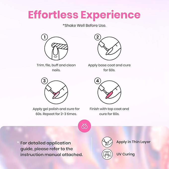 Beetles Gel Nail Polish Set - 28 Pcs Pastel Pink Yellow Green Blue Glitter Macaron Color Gel Polish Set Fluttered Eden Soak Off Nail Polish UV LED Nails Art Valentines Gifts for Women Girl