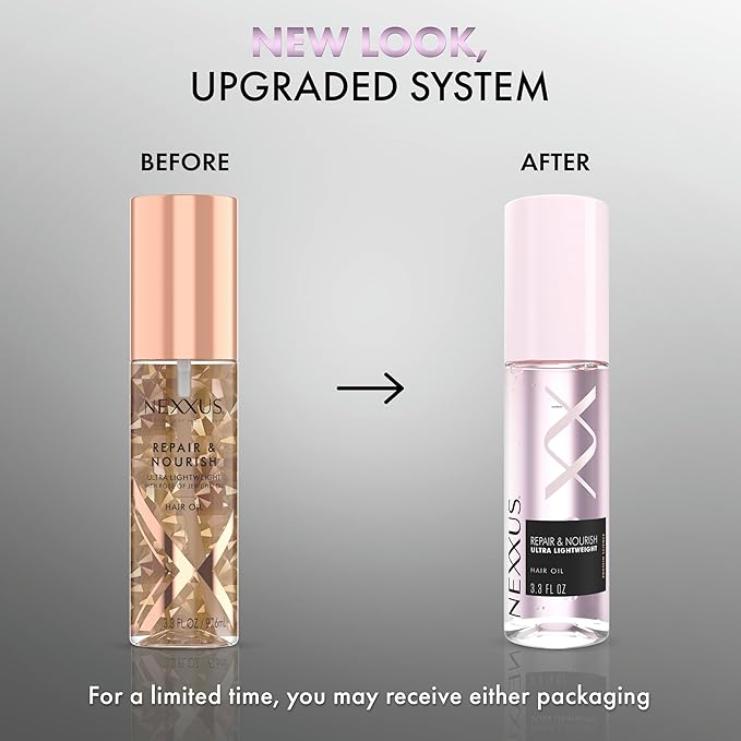 Nexxus Styling Hair Care Hair Oil Repair & Nourish Ultra Lightweight Hair Oil, Powered by STYLEPROTECT Technology 3.3 fl oz