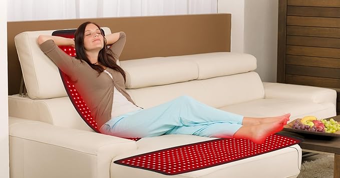 Red Light Therapy, Infrared Light Therapy 31.6" * 11.8" Large Wrap Pad 360LEDs for Body Back Waist Knee Joint Pain Relief, Muscle Repair, Decrease Inflammation, Ideal Gift