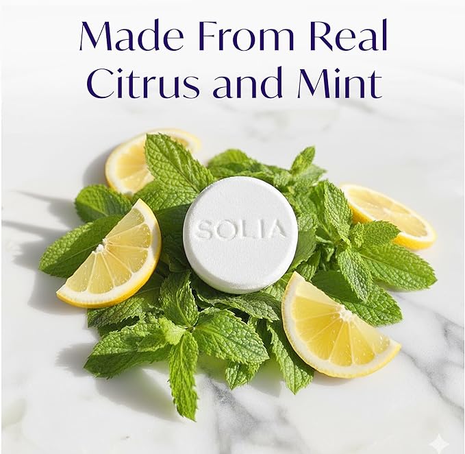 Solia Energizing Citrus Menthol Shower Steamers 15-Pack - Patent-Pending Real Essential Oil Menthol Shower Steamer Bombs, Spa Steamers Aromatherapy Selfcare Bath Gifts for Women, Individually Wrapped
