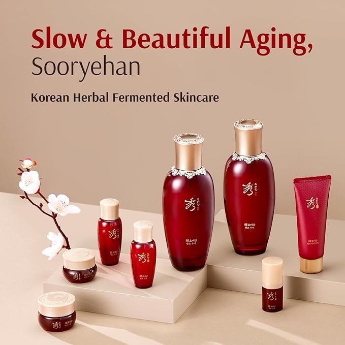 Sooryehan Ginseng Skincare gift Set - Hyobidam Korean Skin Care Set, Premium Gift Set for Intense Hydration, Firm Skin, Wild Ginseng, 13.53 fl oz