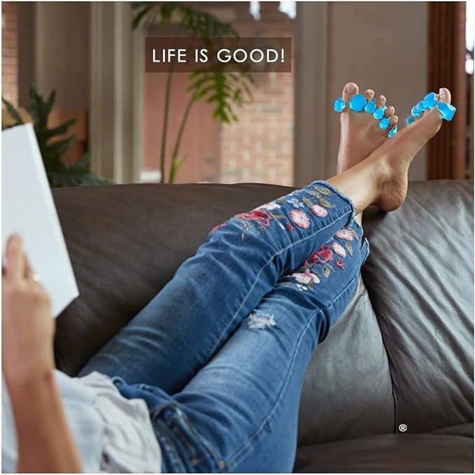 YogaToes GEMS: Gel Toe Stretcher & Separator - America’s Choice for Fighting Bunions, Hammer Toes (Small fits Shoe Sizes W: 7 and Over/M: 7 and Over) Sold as Pair