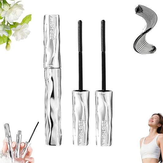 Steel Tube Eyelash Primer, Steel Tube Mascara Primer, Waterproof Metal Wand Mascara with No Flaking, Sweat-Proof, Lengthening, Quick-Drying and Reuse (1)