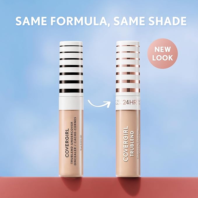 COVERGIRL TruBlend Undercover Concealer, Buildable, Full Coverage, 24-Hour Wear, Matte Finish - L150 Porcelain
