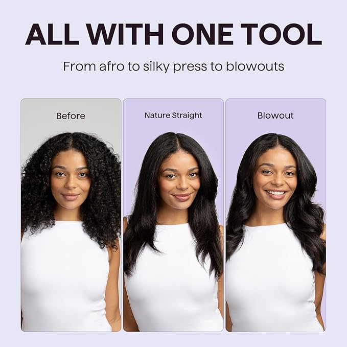 Wavytalk Blowout Boost Thermal Brush, 1.5 inch Heated Round Brush Curling Iron for Blowout Look, Dual Voltage, Ceramic Tourmaline, Ionic Technology, 5 Temperature Settings