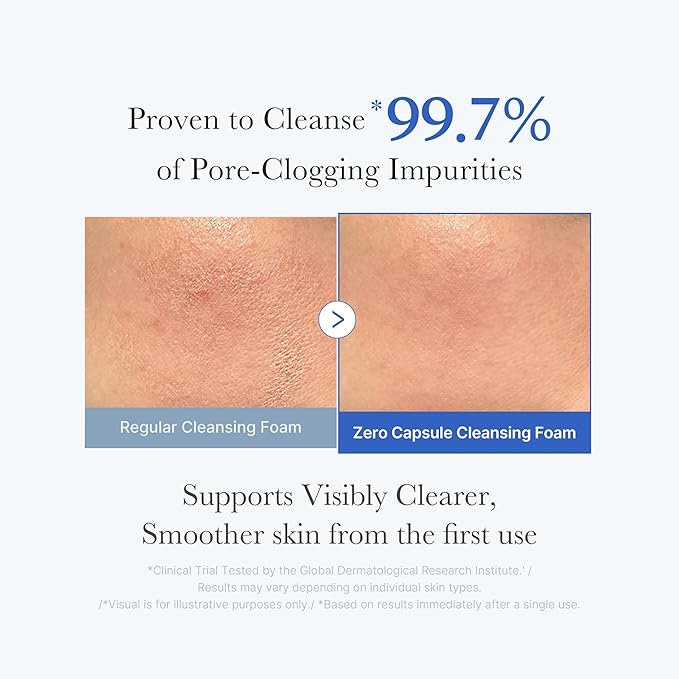 medicube Facial Cleanser Zero Pore Capsule Cleansing Foam | Daily Gentle Cleanser for Skin Texture, Blackhead & Pore Care | AHA, BHA & PHA for Deep Cleansing | Korean Skincare, 4.23 oz