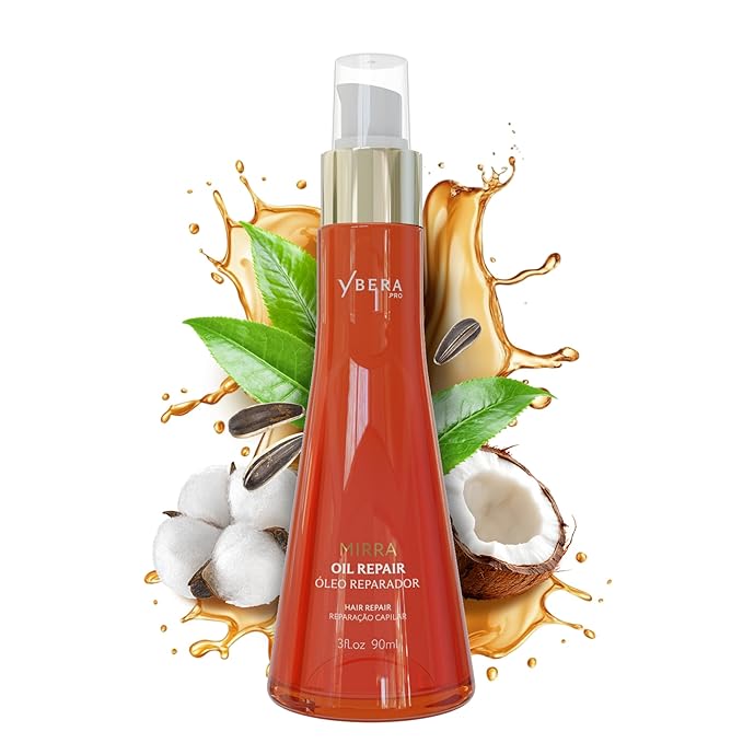 Ybera Mirra Oil Repair - Premium Hair Oil for Dry & Frizzy Hair, Hydrating for Damaged Hair, Repair Hair Treatment Oil for Curly, Straight & Fine Hair - Lightweight Anti-Frizz Hair Oil Serum, 90ml