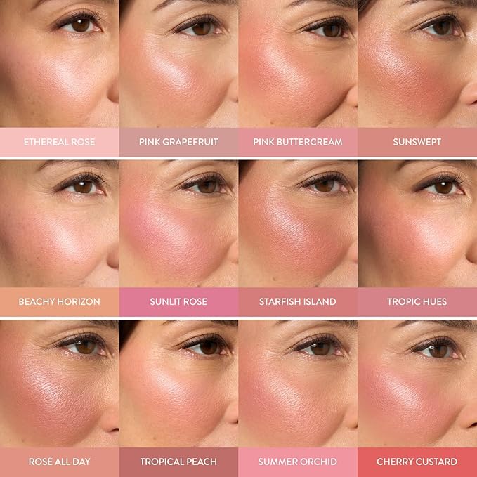 LAURA GELLER NEW YORK Baked Blush-n-Brighten Marbleized Blush for Cheeks - Ethereal Rose - Natural Finish - Buildable Color (Pack of 2)