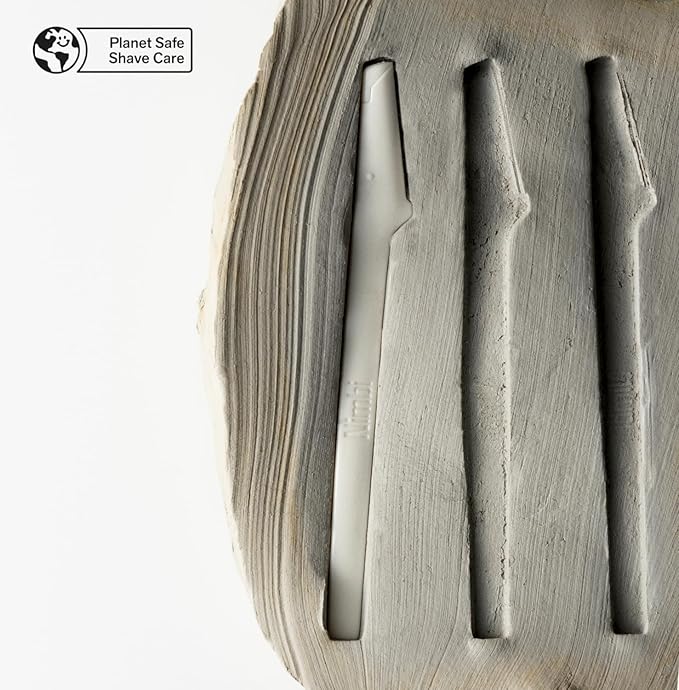 Nimbi Dermaplaner Razor, Precision Eyebrow Shaper, Facial Hair Removal & Exfoliation, Plastic-Free, 3 Count