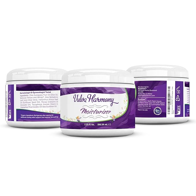 Vulva Harmony Vulva Balm – Vaginal Moisturizer for Women, Moisture & Relief Cream for Intimate Feminine Care | Dryness, Vaginitis, Itch, Chafing, Irritation & Menopause | No Estrogen Cream, 2.25 Oz