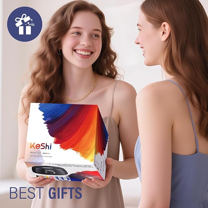 KeShi Waxing Kit, Painless Hair Removal Wax Warmer with 6 Bags Hard Wax Beans for Full Body, Legs, Face, Eyebrows & Bikini— Ideal for Both Women & Men