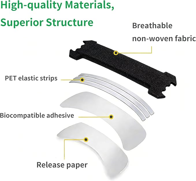 Nasal Strips for Snoring, Nose Strips for Breathing Help Stop Snoring Drug-Free Snoring Solution, Sweat Resistant Nasal Strips for Breathing for Improves Sleep Quality (30 Count)