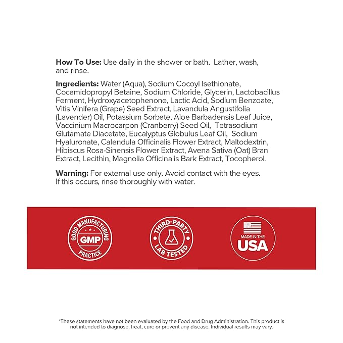 O Positiv URO pH Balanced Probiotic Wash – Odor Control, pH Balance, Dryness & Irritation Support for Intimate Areas – Probiotics & Lactic Acid – 6.75 oz