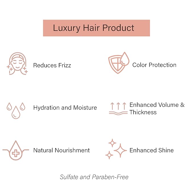 Gold Series Deep Conditioning Hair Mask - Moisturizing Treatment with Argan Oil for Dry, Damaged Hair, Volumizing Conditione (18.6 Oz)