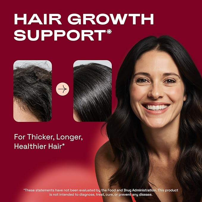 Cata-Kor Hair Skin and Nails Supplement with Biotin | Ca AKG | MSM | Hyaluronic Acid | Vitamin C & Vitamin D3 K2 – Hair Growth Supplements - Promotes Shiny Hair & Radiant Skin – 270 Capsules (3 Pack)