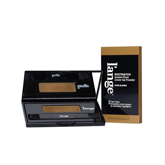 L'ANGE HAIR RootMatch Instant Root Cover Up Powder | Conceals Grays & Sparse Spots | Extends Highlights | Transfer- & Water-Resistant | For All Hair Types (Dark Blonde)