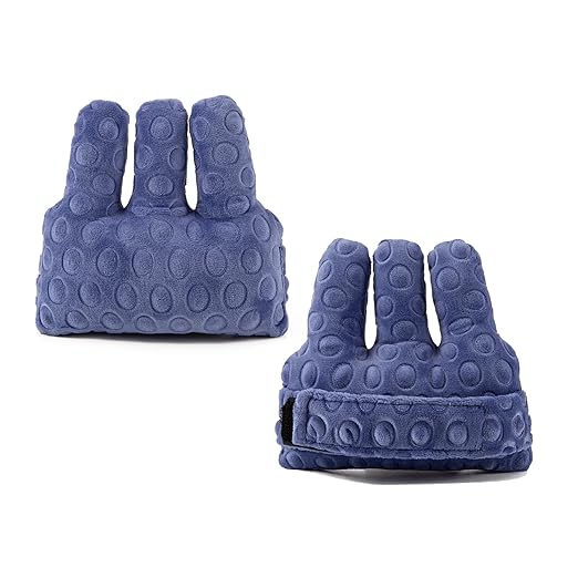 Adjustable Removable Finger Separator Protector Hand Contracture Cushion Padding Pillow Prevention Aid Training Tool With Fingers Hands Splints (Purple)