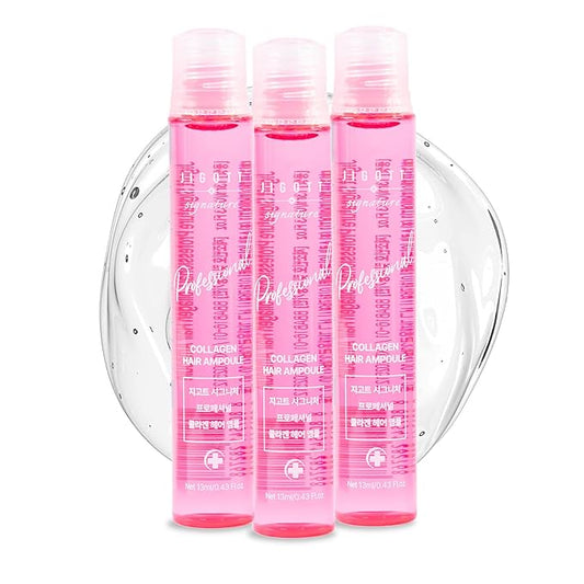 Jigott - Signature Professional Collagen Hair Ampoule, K-Beauty Hair Treatment, 13ml/0.43FL.OZ *10 EACH…