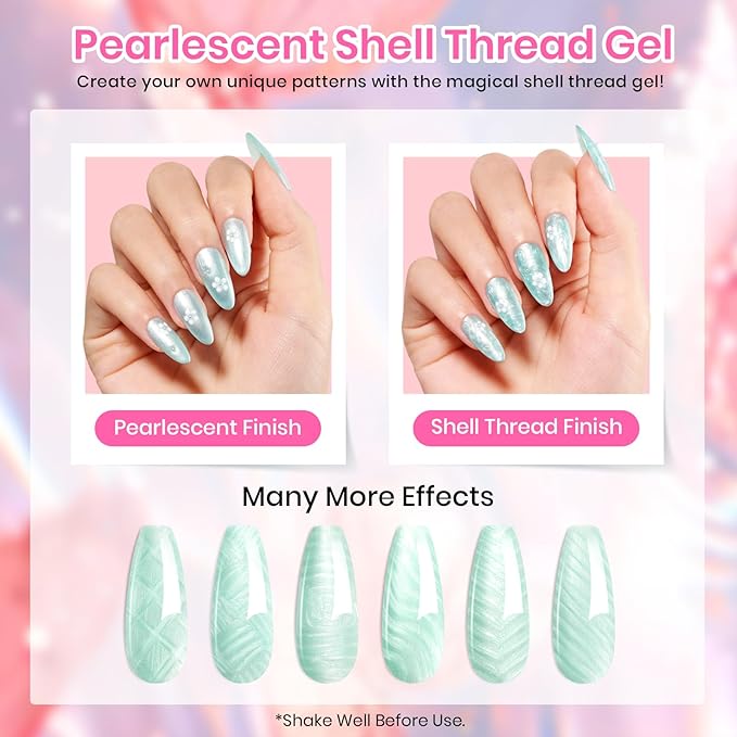 Beetles Gel Nail Polish Set - 28 Pcs Pastel Pink Yellow Green Blue Glitter Macaron Color Gel Polish Set Fluttered Eden Soak Off Nail Polish UV LED Nails Art Valentines Gifts for Women Girl