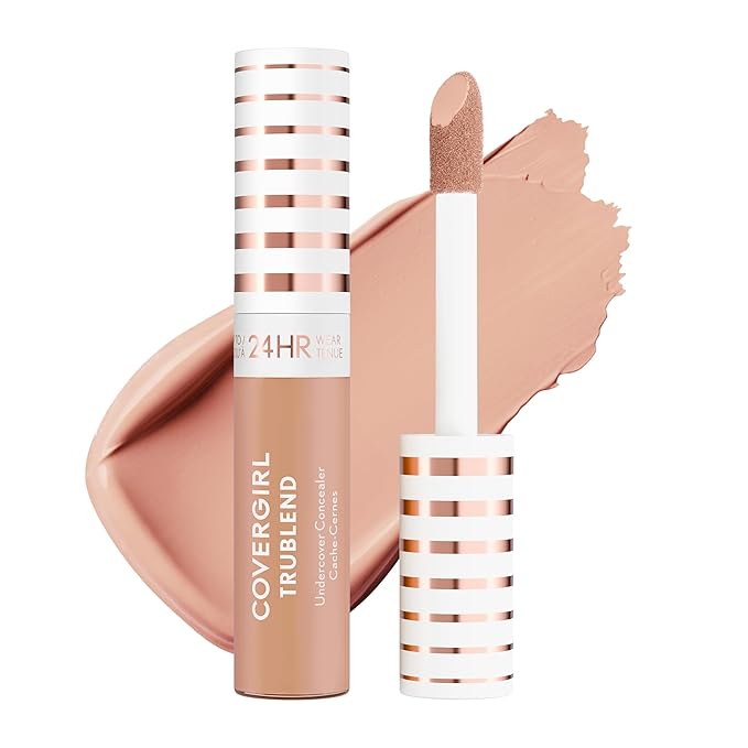 COVERGIRL TruBlend Undercover Concealer, Buildable, Full Coverage, 24-Hour Wear, Matte Finish - M200 Warm Beige