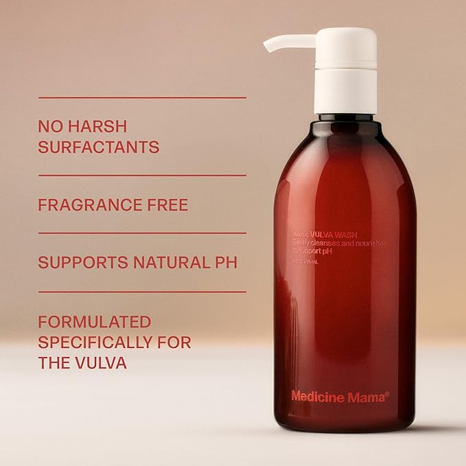 Medicine Mama's Apothecary VMAGIC Gentle Feminine Wash pH Balanced to Cleanse and Rejuvenate Intimate Skin with Chamomile, Collagen, Vitamin E and Sage – Hormone Free – 6 Pack, 8 oz Each