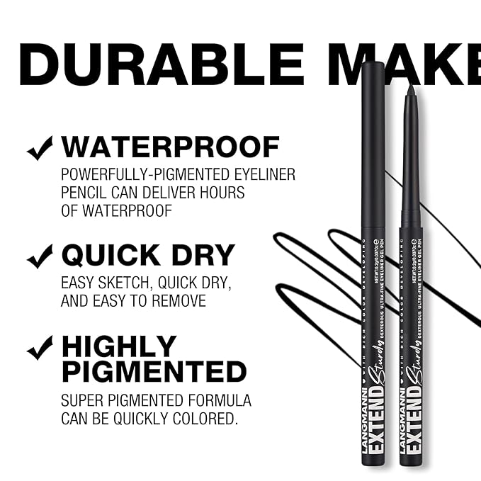 LANGMANNI 6Pcs Metal Colorful Eyeliner Pencil Set - Matte & Shimmer Eye Makeup,Smooth Use Long-Lasting & Waterproof Eyeliner Set(#01+05+07+09+10+11)