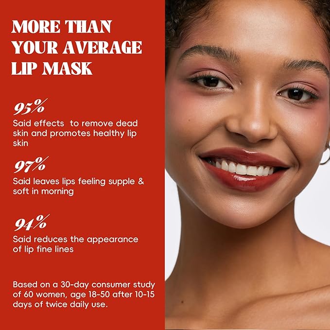 ANRCOLLECT Lip Scrub and Lip Mask Set- Lip Treatment Care Kit with 2 Lip Exfoliator Scrub & 2 Lip Butter Mask, Intense Hydration Set for Dry Chapped Cracked Lips (4 Pack), Valentines Day Gifts