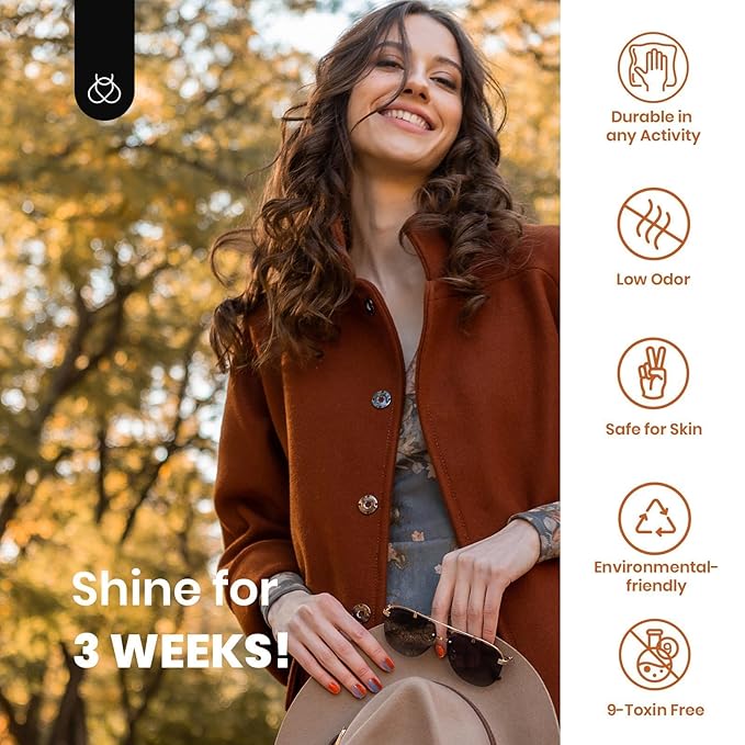 Beetles Christams Gel Polish - Glimmer 6 Colors Jelly Polish Set, Tortoise Brown Red Green Jelly Colors Nail, Soak Off LED UV Curing Manicure Kit Gift for Women