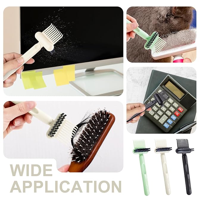 Boar Bristles Hair Brush for Women and Men, Detangling Hair Brush for Smoothing Massage Add Shine, Nylon&Boar Bristles Detangler brush for Hair Healthy (Cleaner-White)