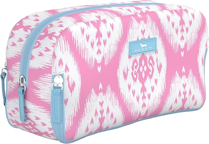 SCOUT 3-Way Bag - Travel Makeup Pouch and Toiletry Bag for Women with Three Zipper Compartments - Stands Upright, Wipes Clean