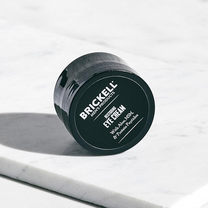 Brickell Men's Ultimate Anti-Aging Routine, Anti-Wrinkle, Night Face Cream and Eye Cream to Reduce Puffiness, Wrinkles, Dark Circles, Under Eye Bags, Natural and Organic, Scented