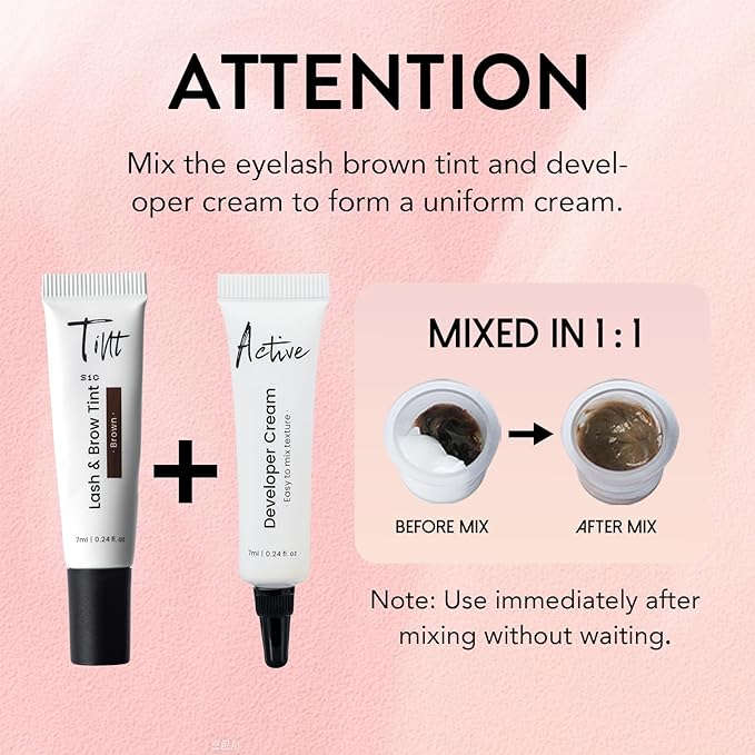 Lash Color Kit Brown Professional Lash and Brow Color Kit with Natural Effects Long Lasting Lasts 4 Weeks Easy to Use for Salon & Home Use