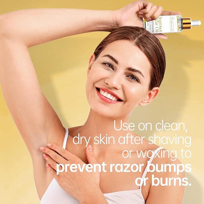 LA.PERSONAL Ingrown Hair Treatment, Razor Bump Treatment for Men and Women, Razor Bump and Burn Remover Ingrown Hair Oil for Bikini Area, Legs and Underarm Area After Shave 40 ML/1.4 FL OZ