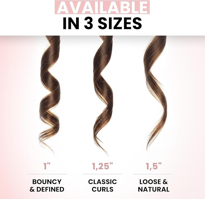 ELLA BELLA® Curling Iron 1.25" with Infrared Technology • Professional Hair Curler • Ceramic Curling Irons • Transform Your Look in Seconds • Suitable for All Hair Types • Say Goodbye to Heat Damage