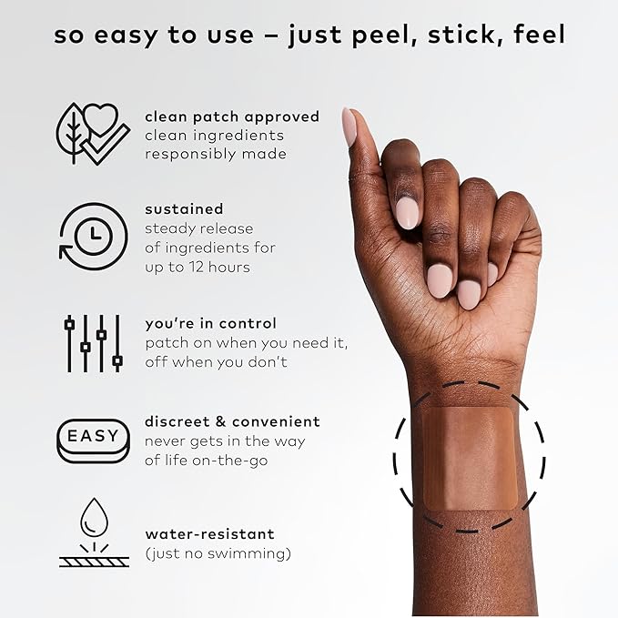 The Good Patch B12 Awake Patch, Natural Patch with Caffeine, B12, and Green Tea Extract, Plant Powered Wearable Wellness, Helps to Promote Energy (8 Total Patches)