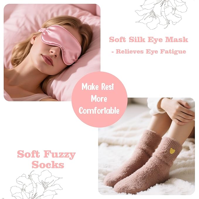 Valentines Day Spa Gifts Care Package for Women, Galentines Spa Gift Baskets for Woman, Get Well Gifts for Women After Surgery, Womens Self Care Thinking of You Gift, Relaxation Bath Sets for Woman