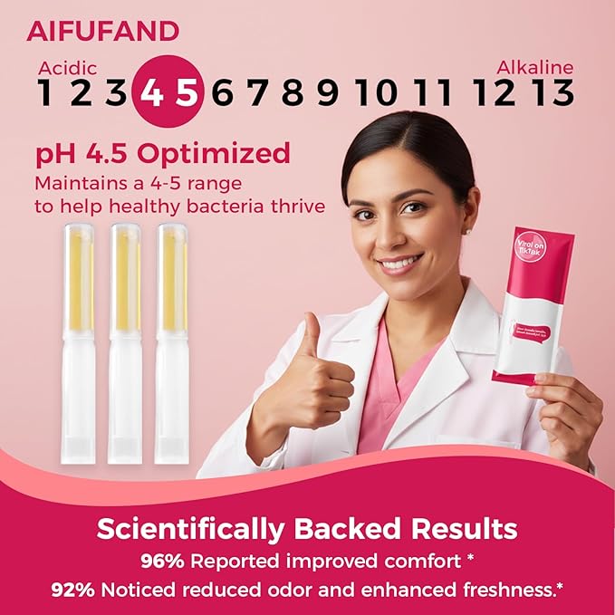 Women's Intimate Care Gel – Enhances Firm Feel & Comfort | Probiotic & Herbal Formula | pH Balanced Daily Hygiene & Odor Control | Gentle Moisturizing Feminine Wash with Applicator (5 PACK)