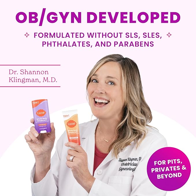 Lume Acidified Deodorant Wipes - 24 Hour Odor Control - Whole Body Deodorant Wipes - Aluminum Free, Baking Soda Free, Skin Loving - Flushable - 45 Count - 2 Pack (Soft Powder)