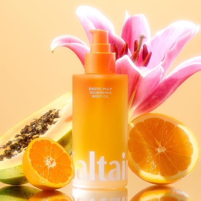 Saltair Body Oil - Luxurious Exotic Pulp After Shower and Bath Oil for Women and Men. Botanical, Non-Greasy, Well-Absorbing Moisturizer for Hydrating Dry Skin – 4oz Pump Bottle