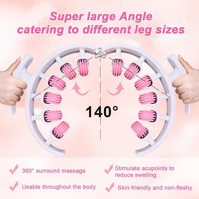 Cellulite Roller to Cellulite Remover for Legs,cel lulite Massage Tool & Lymphatic Drainage Massager,Leg Massager Roller to Thighs Buttock