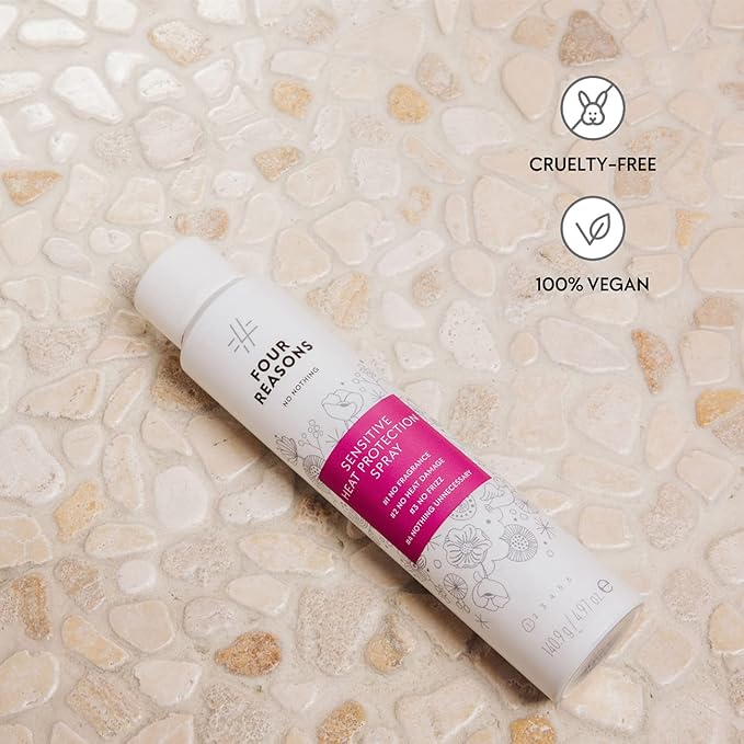 No nothing Heat Protectant Spray for hair - Hypoallergenic, Fragrance Free, 4.97oz - Ultimate Thermal Protection for all hair types, Salon-Worthy Shine for Color-Treated Hair