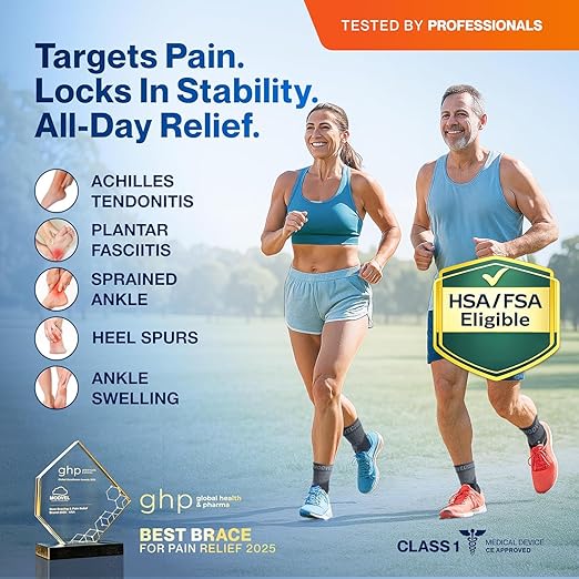 Modvel Foot & Ankle Brace Socks with Adjustable Support Strap – Compression Sleeve for Sprained Ankle, Plantar Fasciitis Relief Tendonitis & Arthritis, Stabilizing Foot & Ankle Support for Women & Men