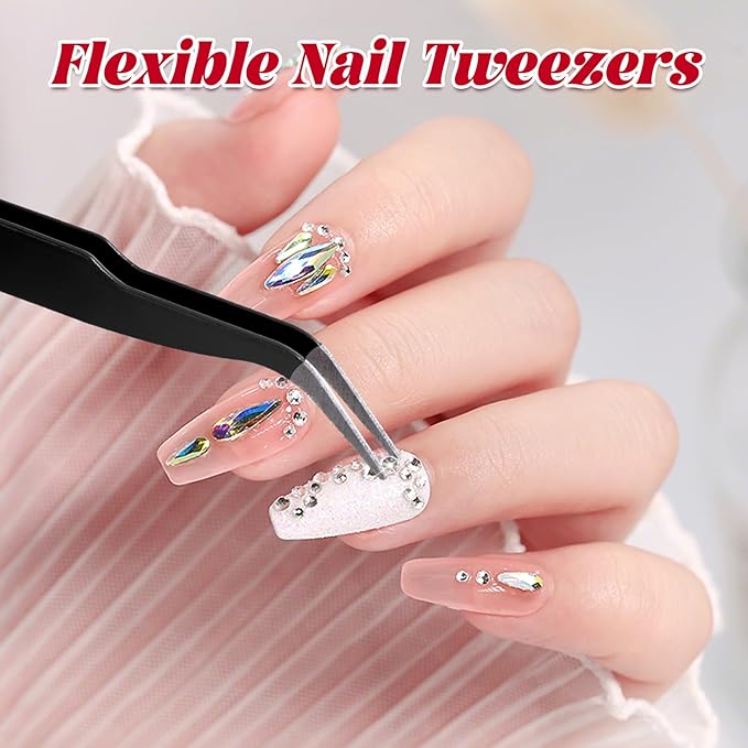 Nail Art Tools Kit with 15 Nail Art Brushes, 5 Dotting Tools, Nail Stand for Press-on, Nail Design Tools for Salon & DIY Home Manicure (White)